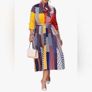 Colorful Patchwork Dress